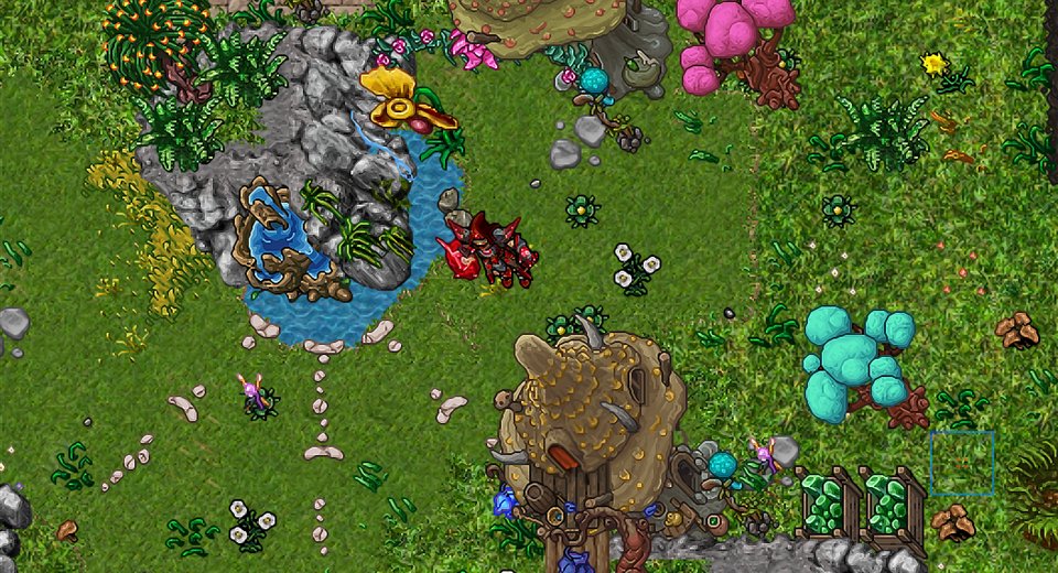 RedOTClient com sprites em alta definição